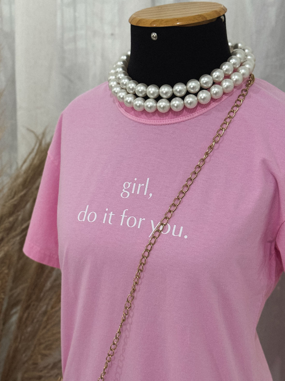 Vestido Tee - Girl, do it for you - Rosa