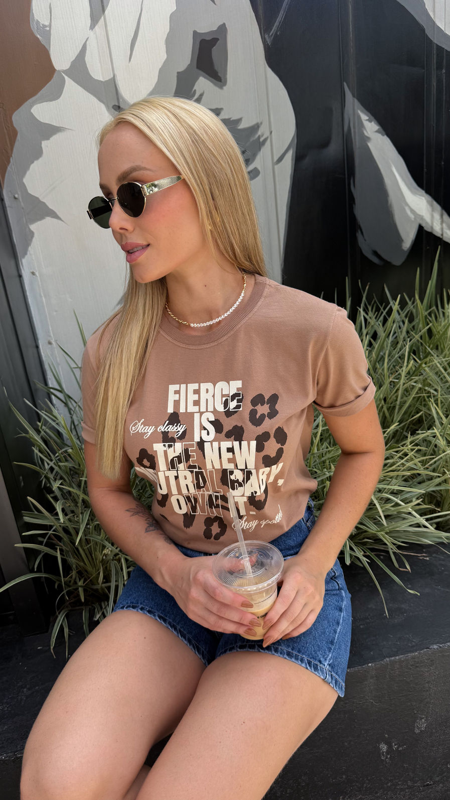 Tshirt Premium - Cow - Marrom Claro Tshirt Premium - Cow - Marrom Claro