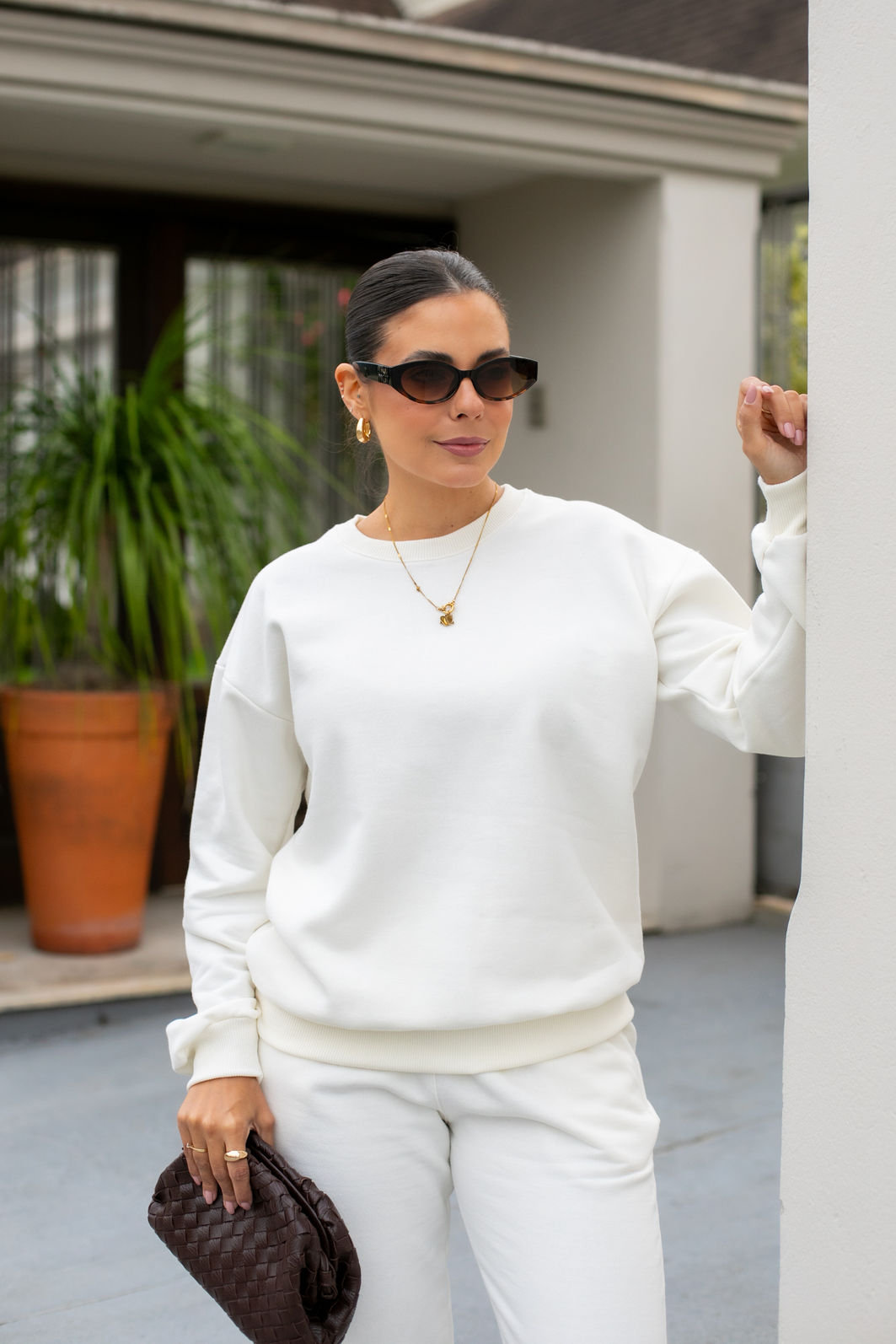 Conjunto de Moletom Sofy - Off White Conjunto de Moletom Sofy - Off White