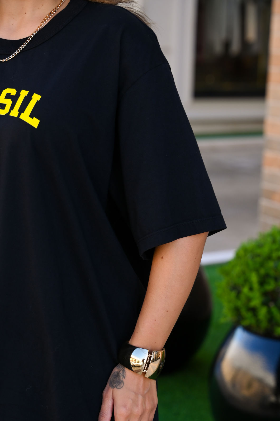 Tshirt Oversized - Brasil - Preta