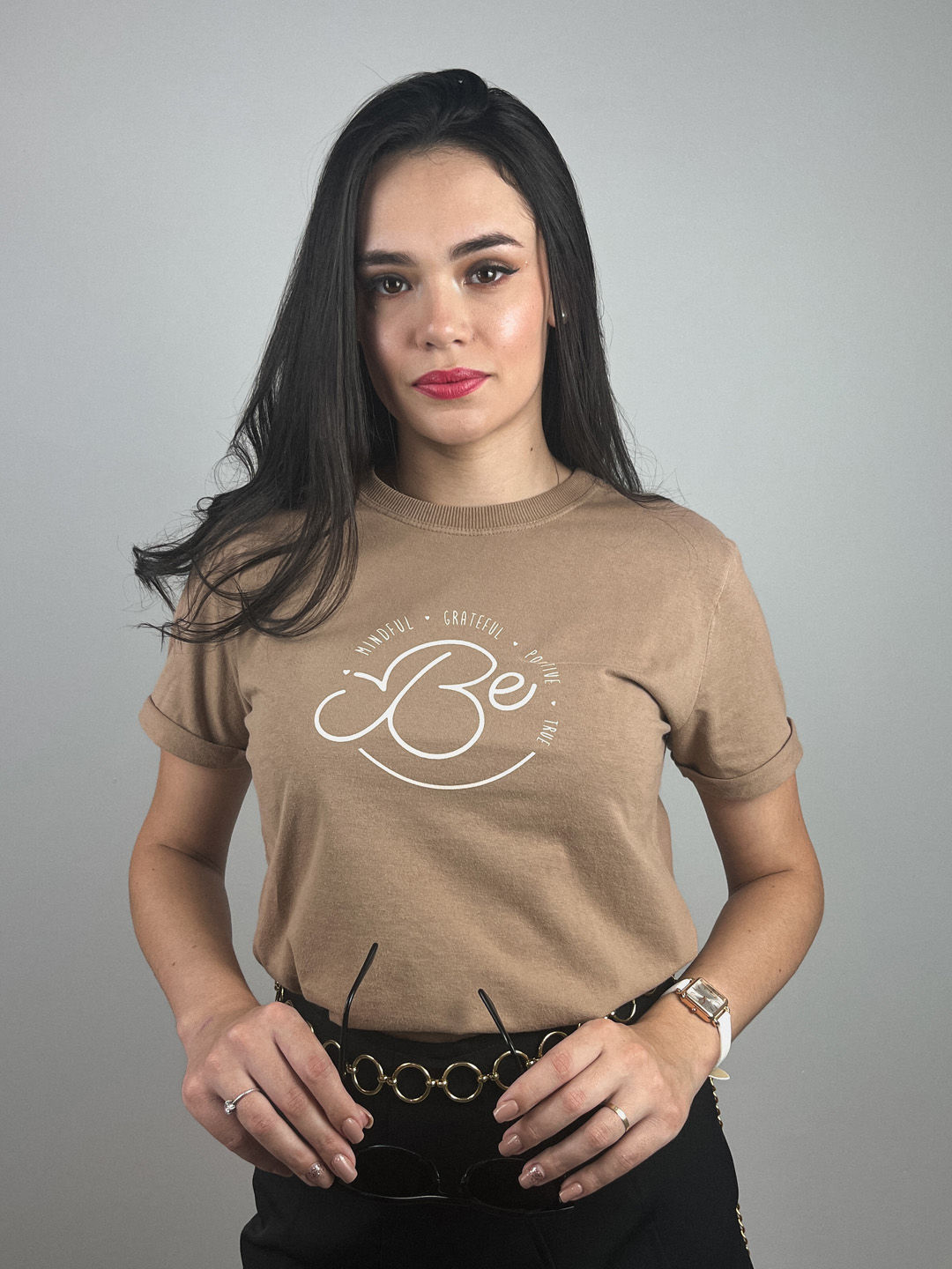 Tshirt Premium - Be Mindful - Nude