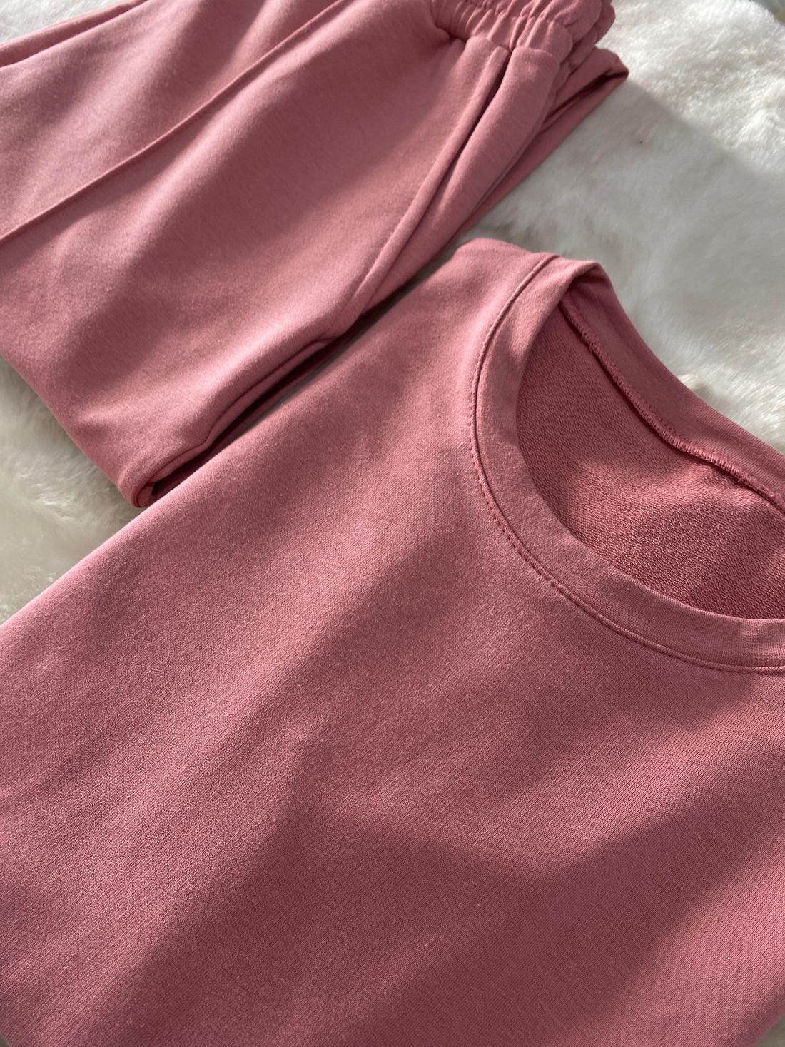 Conjunto de Molecotton Gaby - Rosa Chá Conjunto de Molecotton Gaby - Rosa Chá