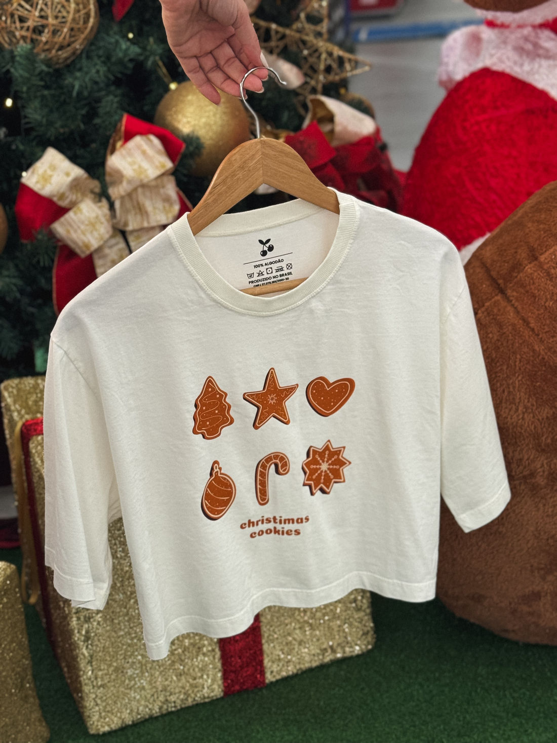 Cropped Oversized - Bolachinhas - Off White