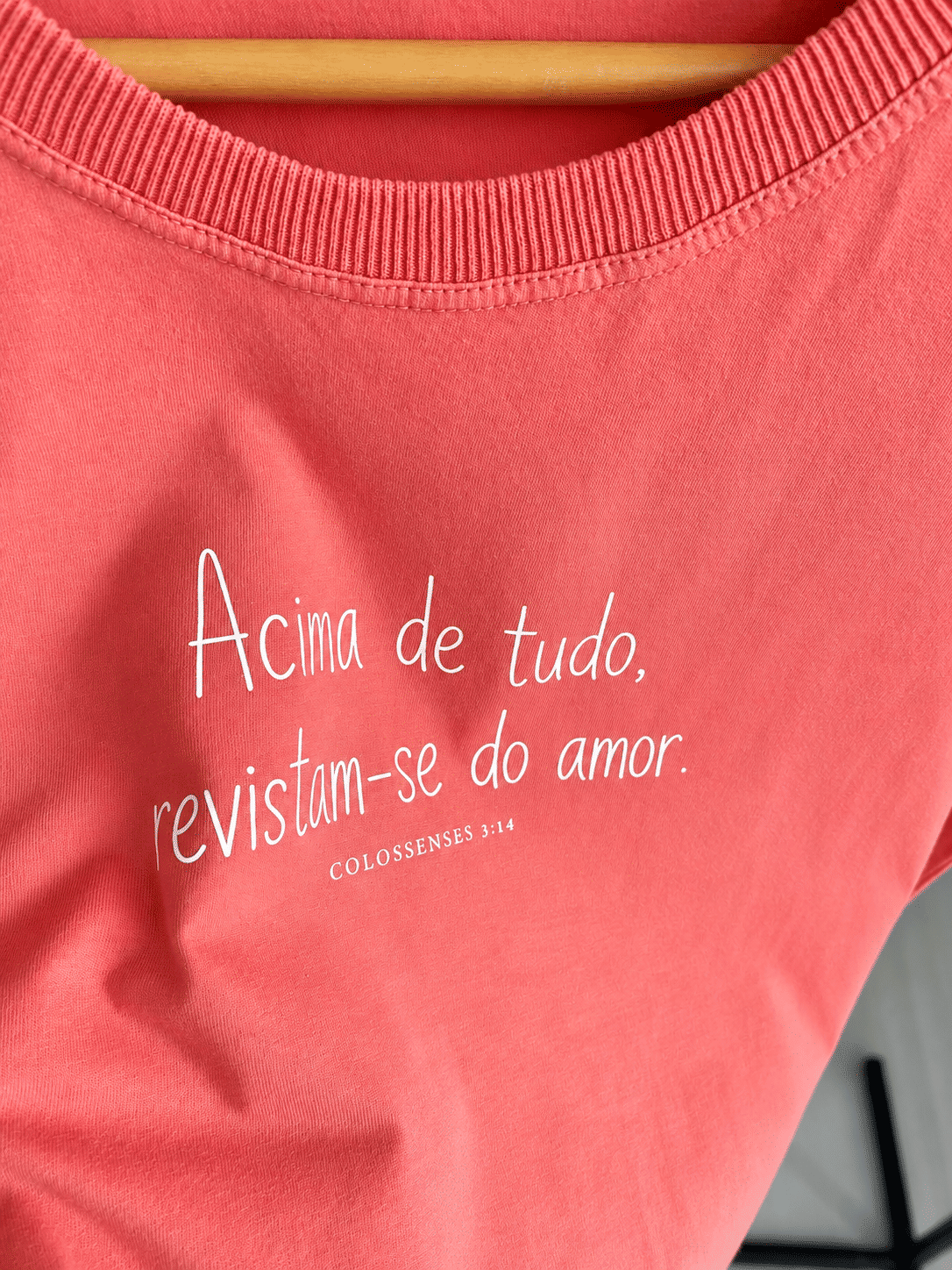 Tshirt Premium - Colossences 3:14 DTF - Laranja Tshirt Premium - Colossences 3:14 DTF - Laranja