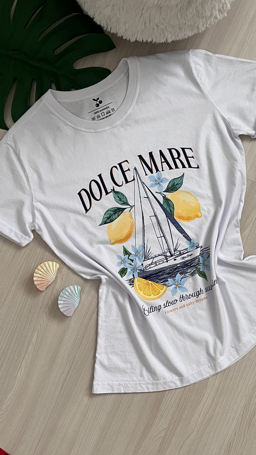 Tshirt Premium - Dolce Mare DTF - Branca Tshirt Premium - Dolce Mare DTF - Branca