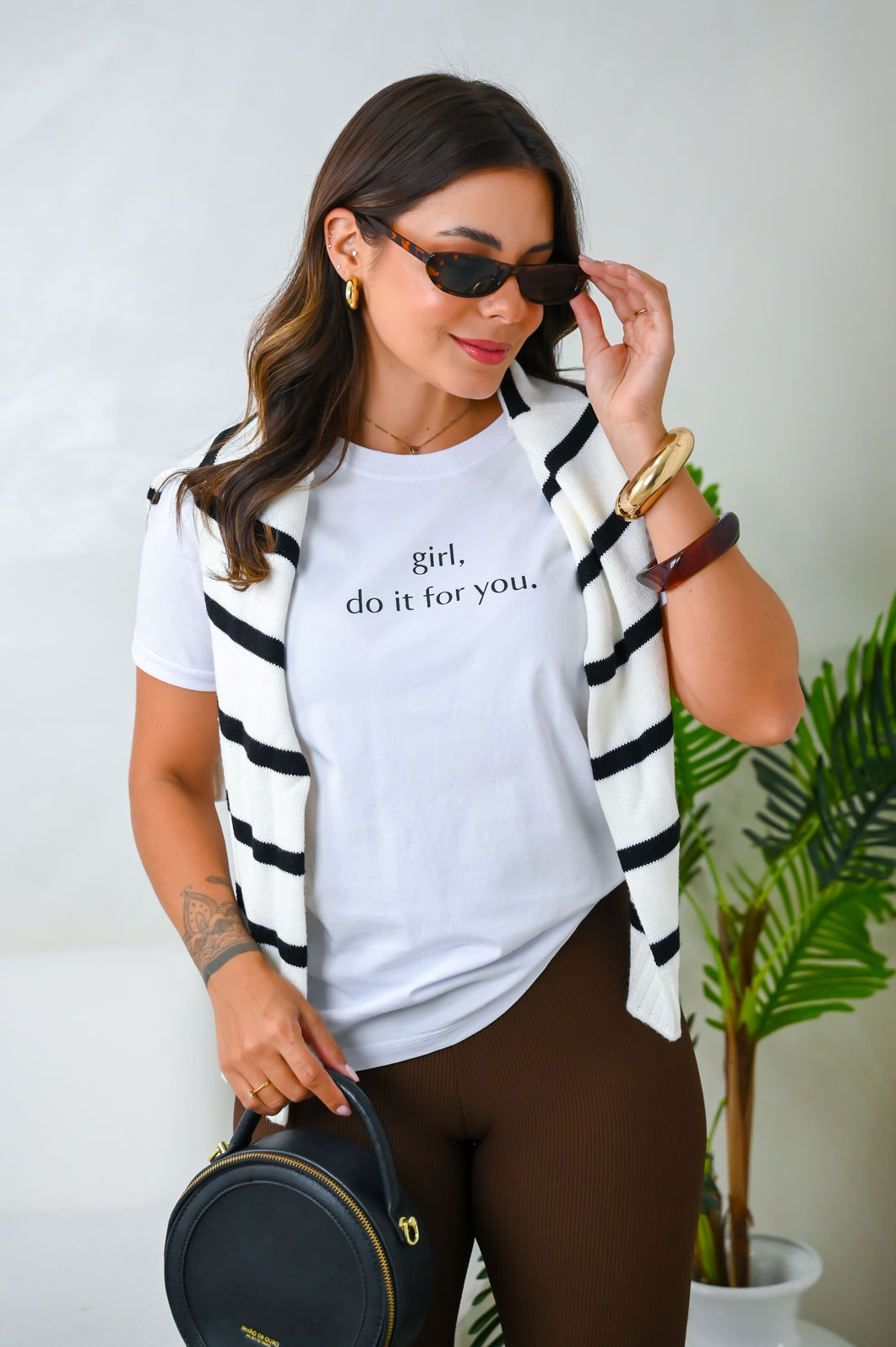 Tshirt Premium - Girl, do it for you - Branca