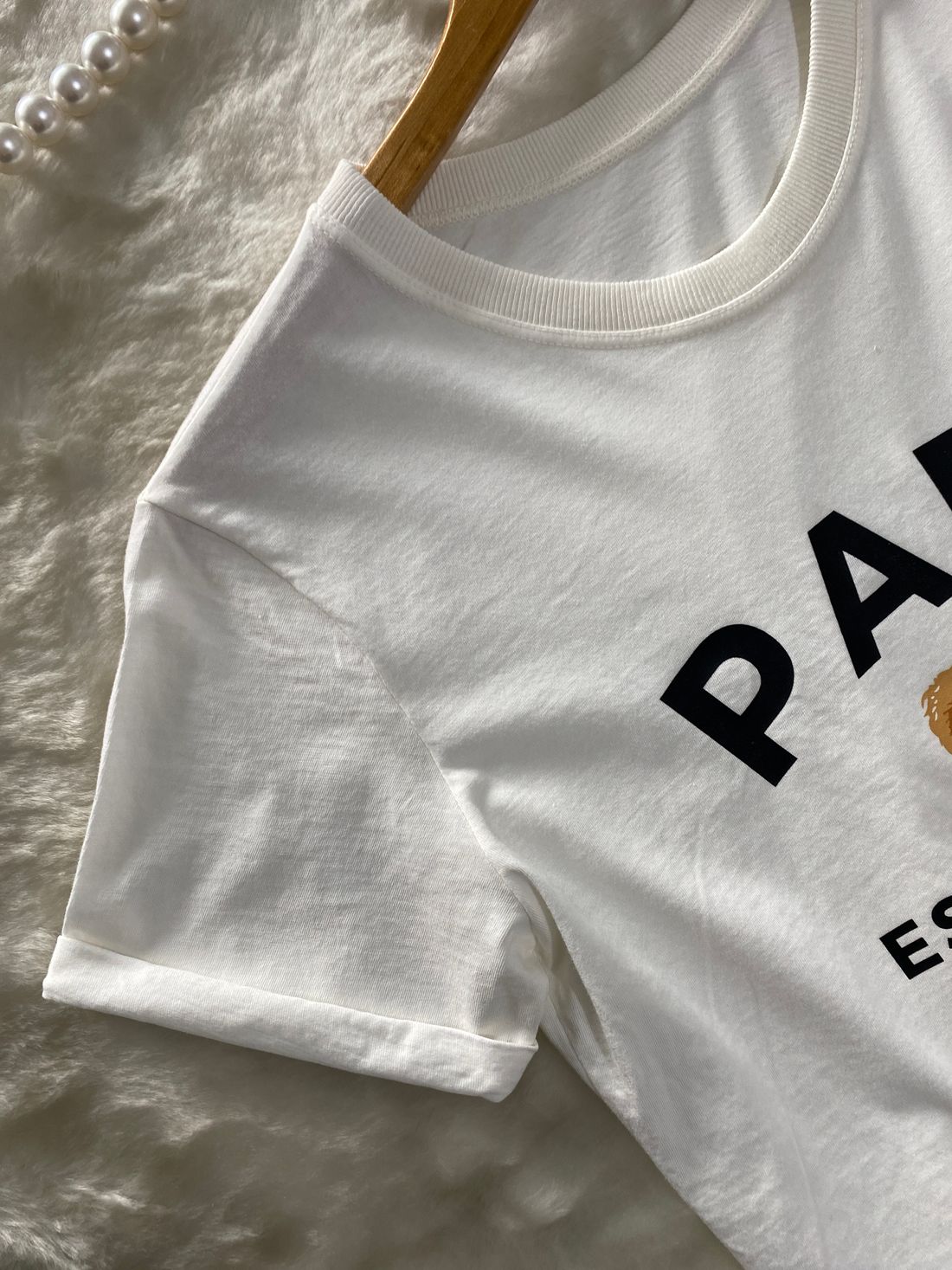 Tshirt Premium - Paris DTF - Off White Tshirt Premium - Paris DTF - Off White