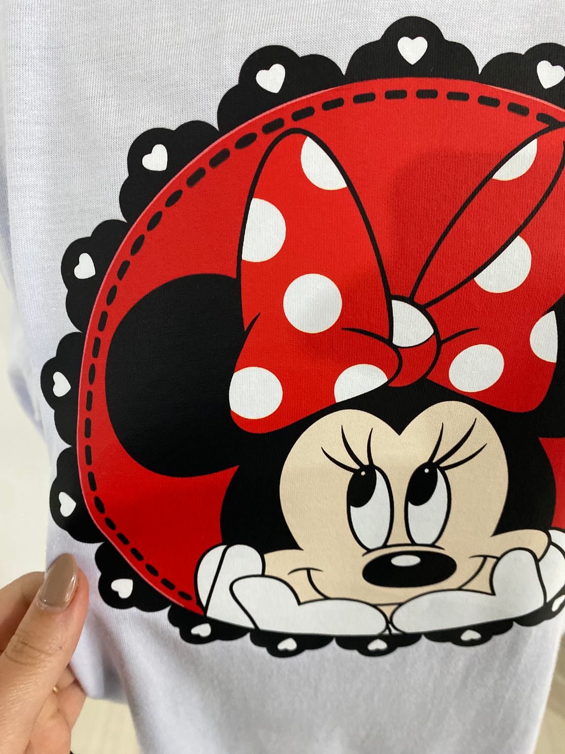 Camiseta Minnie Poá - Branca Camiseta Minnie Poá - Branca