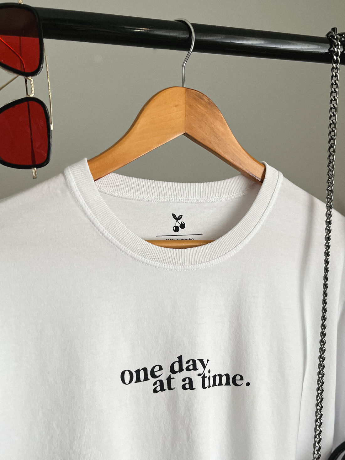 Cropped Oversized - One Day - Branca Cropped Oversized - One Day - Branca