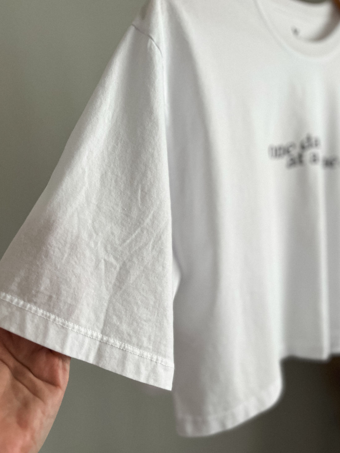 Cropped Oversized - One Day - Branca Cropped Oversized - One Day - Branca