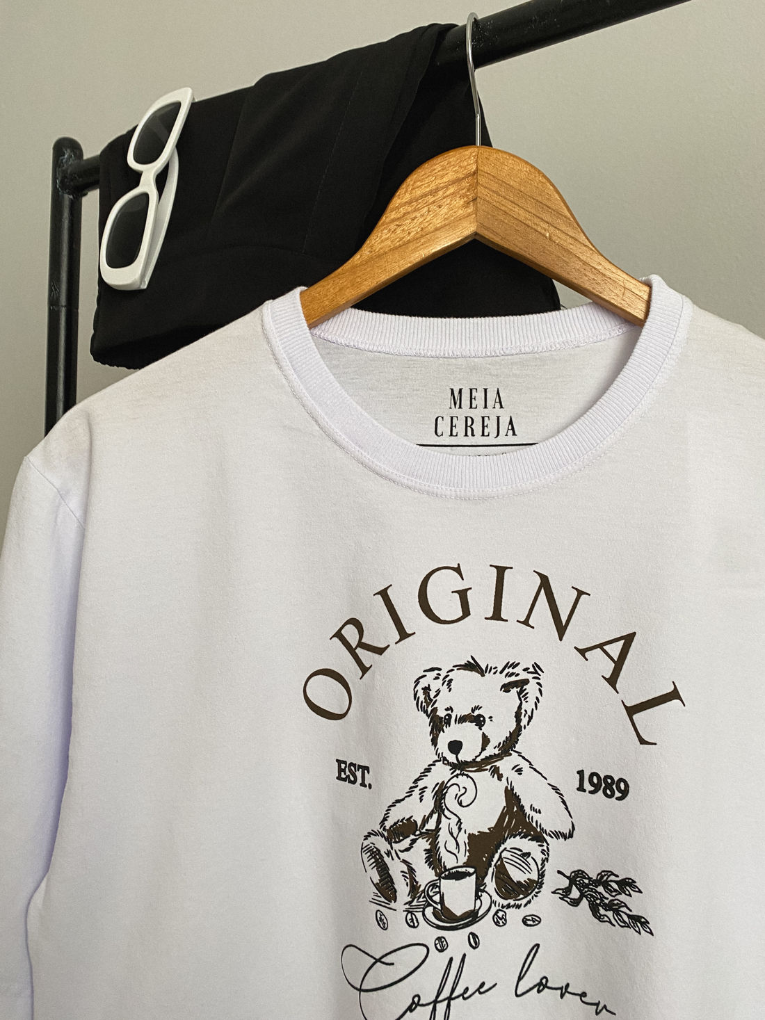 Cropped Oversized - Teddy Original - Branco Cropped Oversized - Teddy Original - Branco