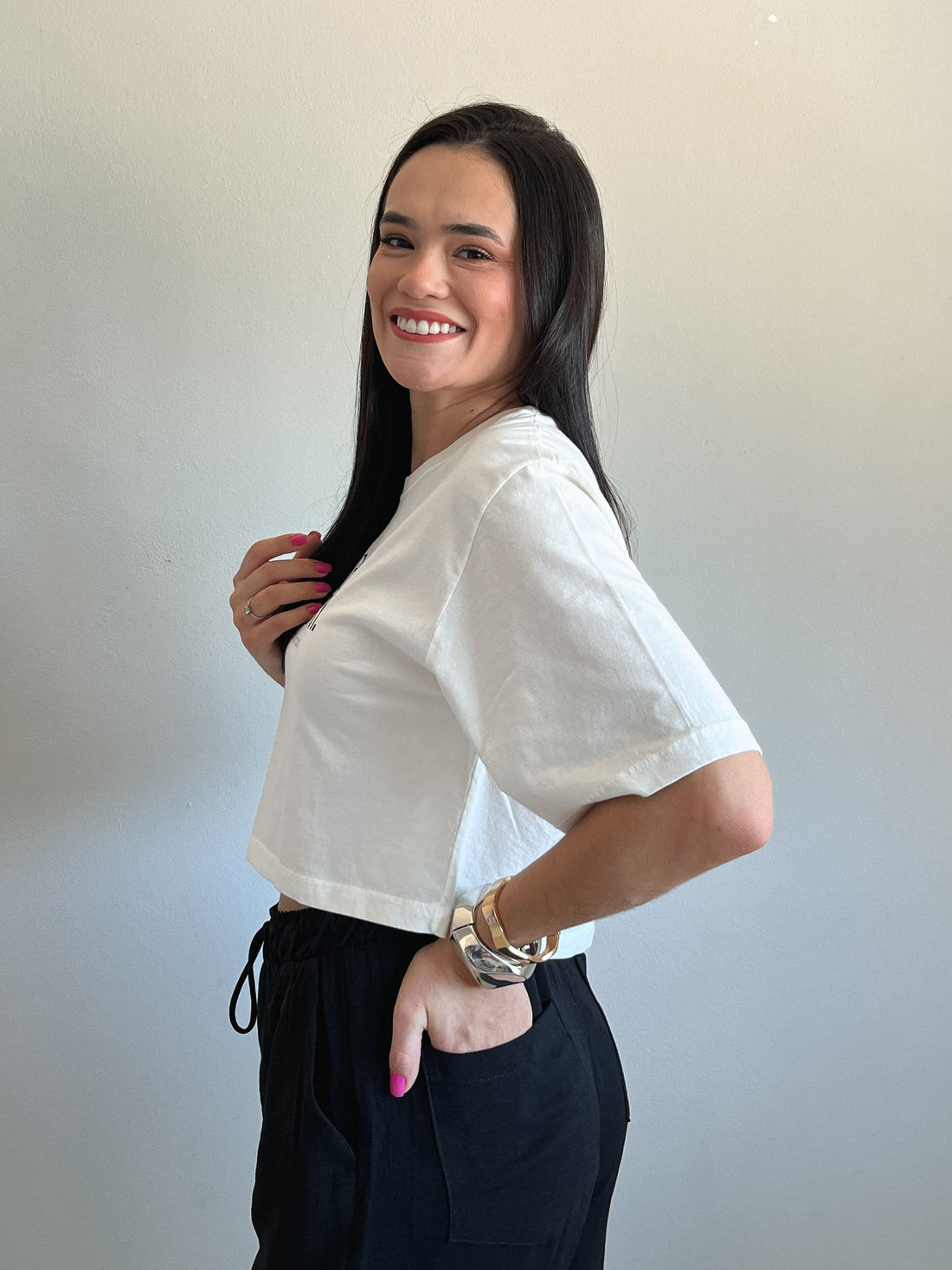 Cropped Oversized - Take It Easy - Off White Cropped Oversized - Take It Easy - Off White