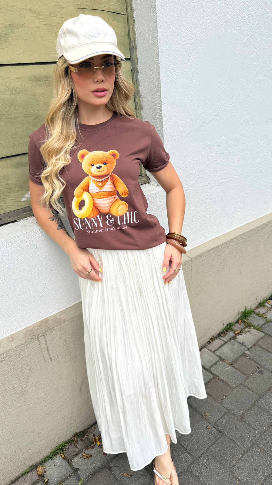 Tshirt Premium - Teddy Sunny DTF - Marrom Tshirt Premium - Teddy Sunny DTF - Marrom