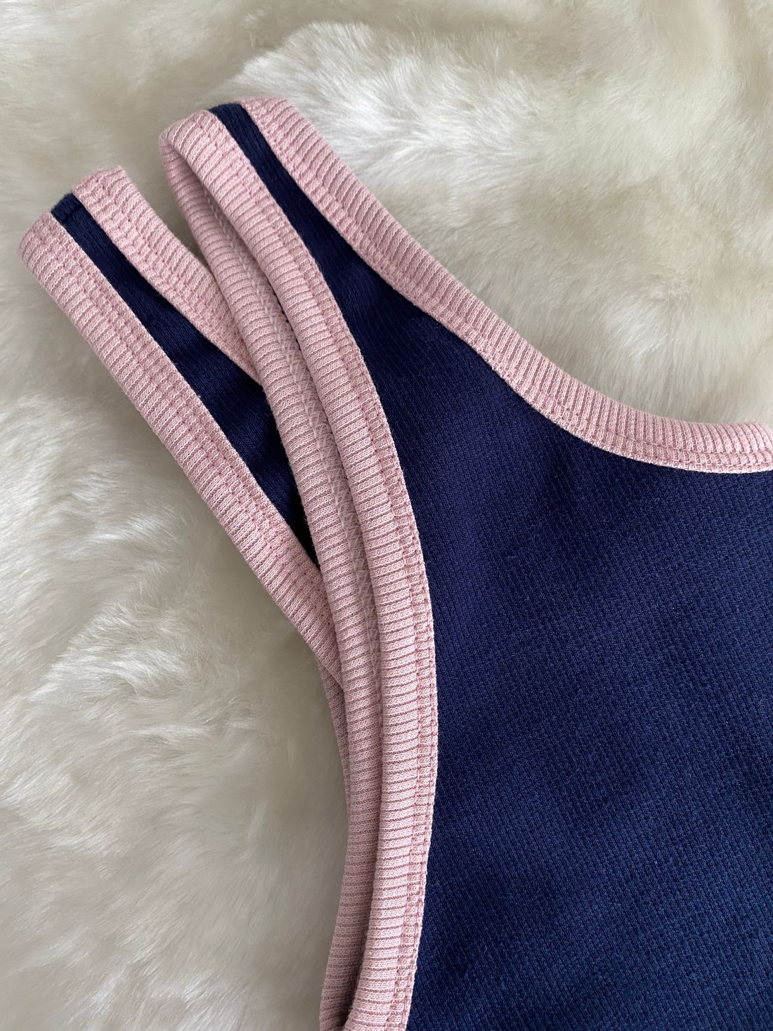 Regata Lauren - Bicolor - Azul com Rose