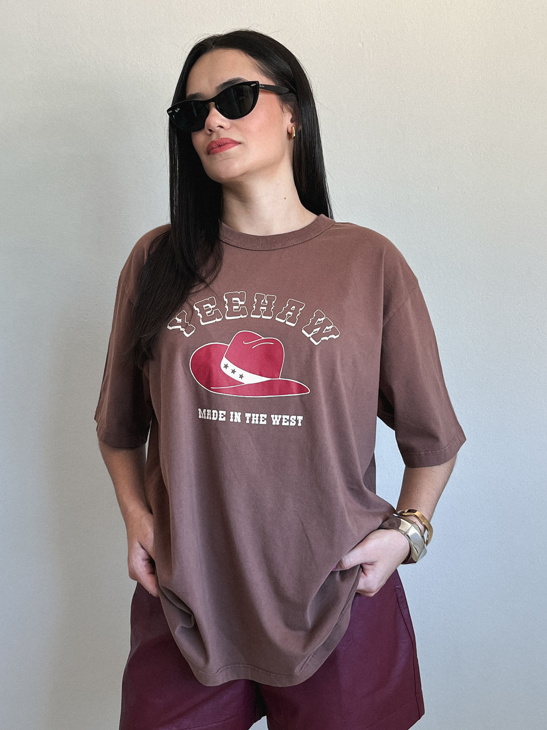 Tshirt Oversized - Texas - Marrom Tshirt Oversized - Texas - Marrom