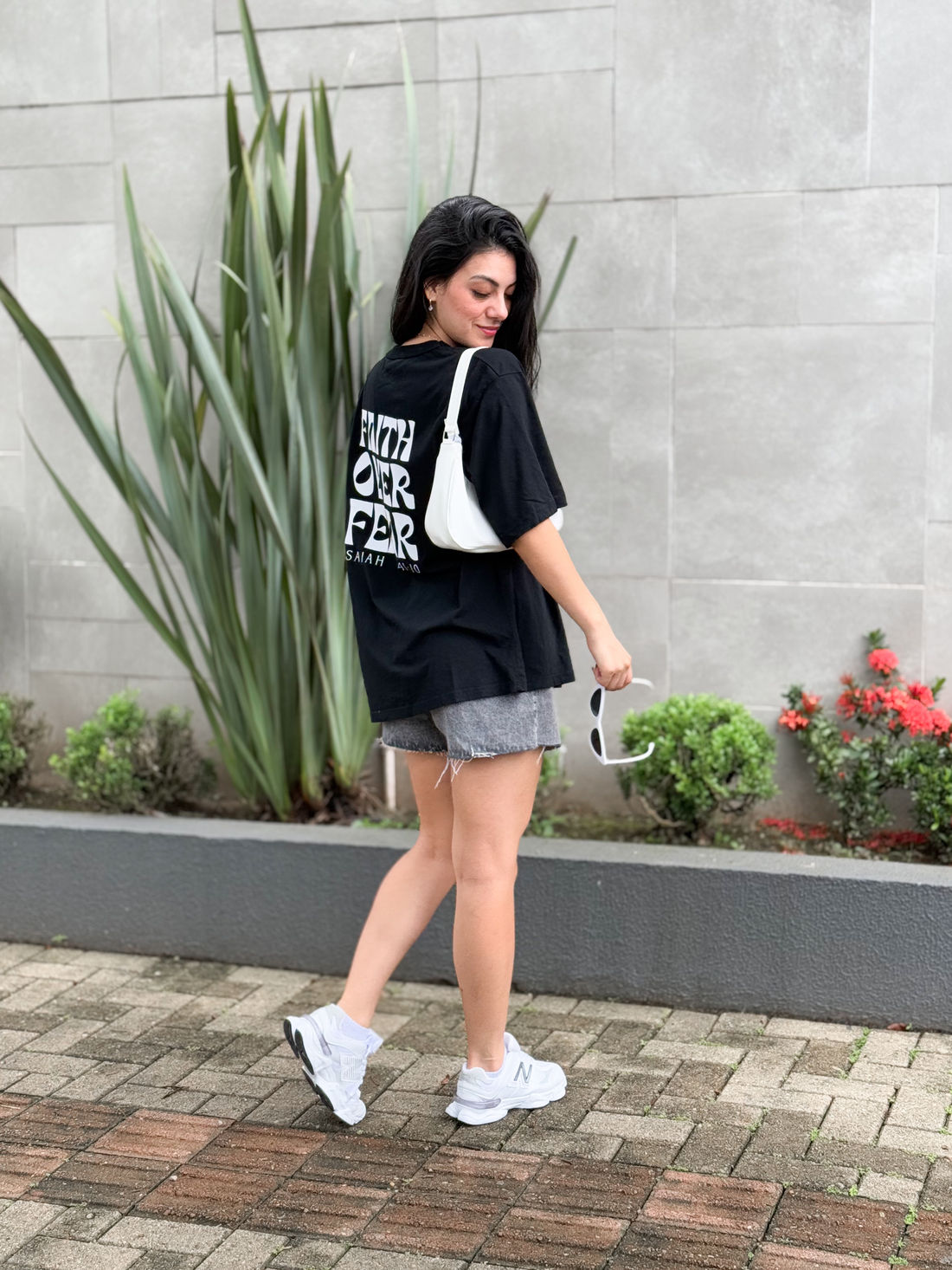 Tshirt Oversized - Isaiah 41:10 - Preto Tshirt Oversized - Isaiah 41:10 - Preto