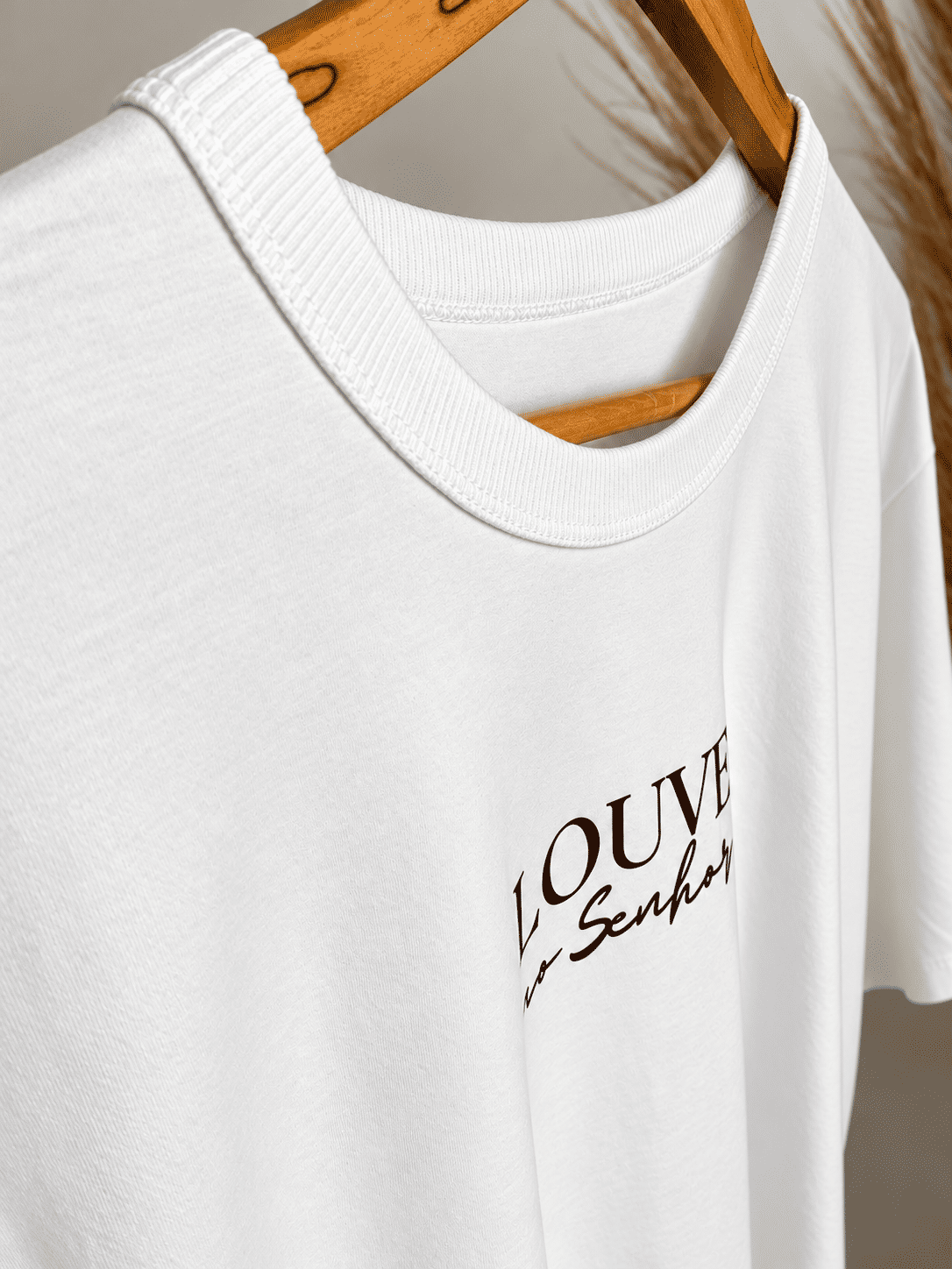 Tshirt Oversized - Salmos 150:6 DTF - Branca Tshirt Oversized - Salmos 150:6 DTF - Branca