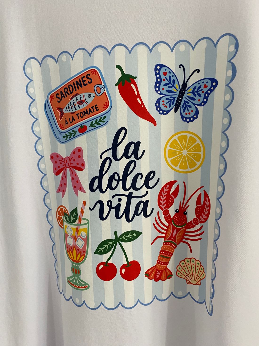Tshirt Oversized - La Dolce Vita - Branca Tshirt Oversized - La Dolce Vita - Branca