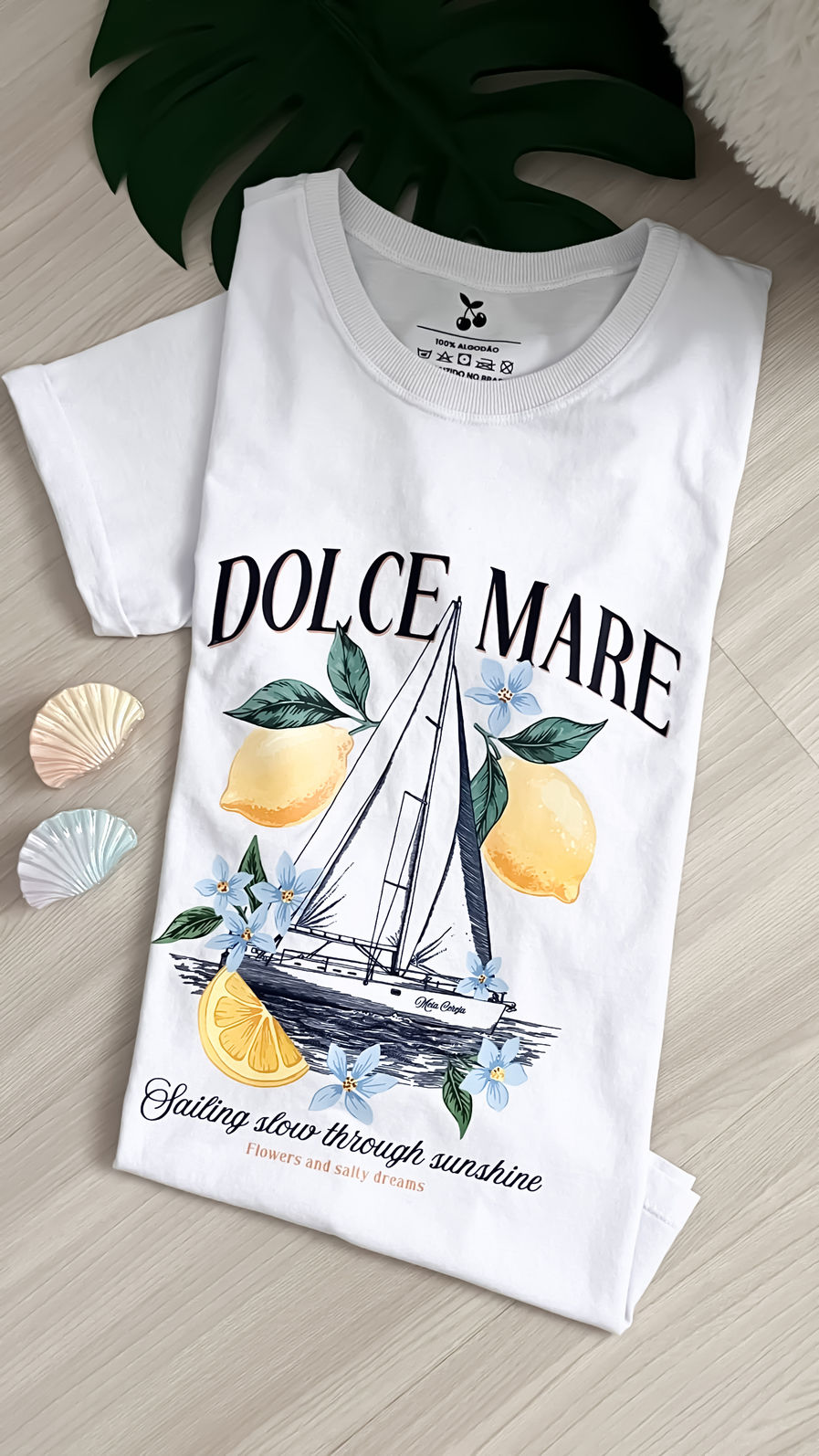 Tshirt Premium - Dolce Mare DTF - Branca Tshirt Premium - Dolce Mare DTF - Branca