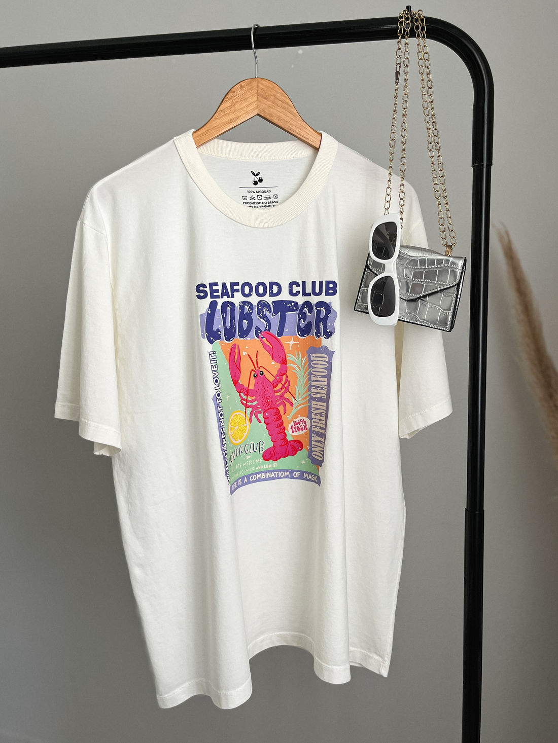 T-shirt Oversized - Lagosta - Off White