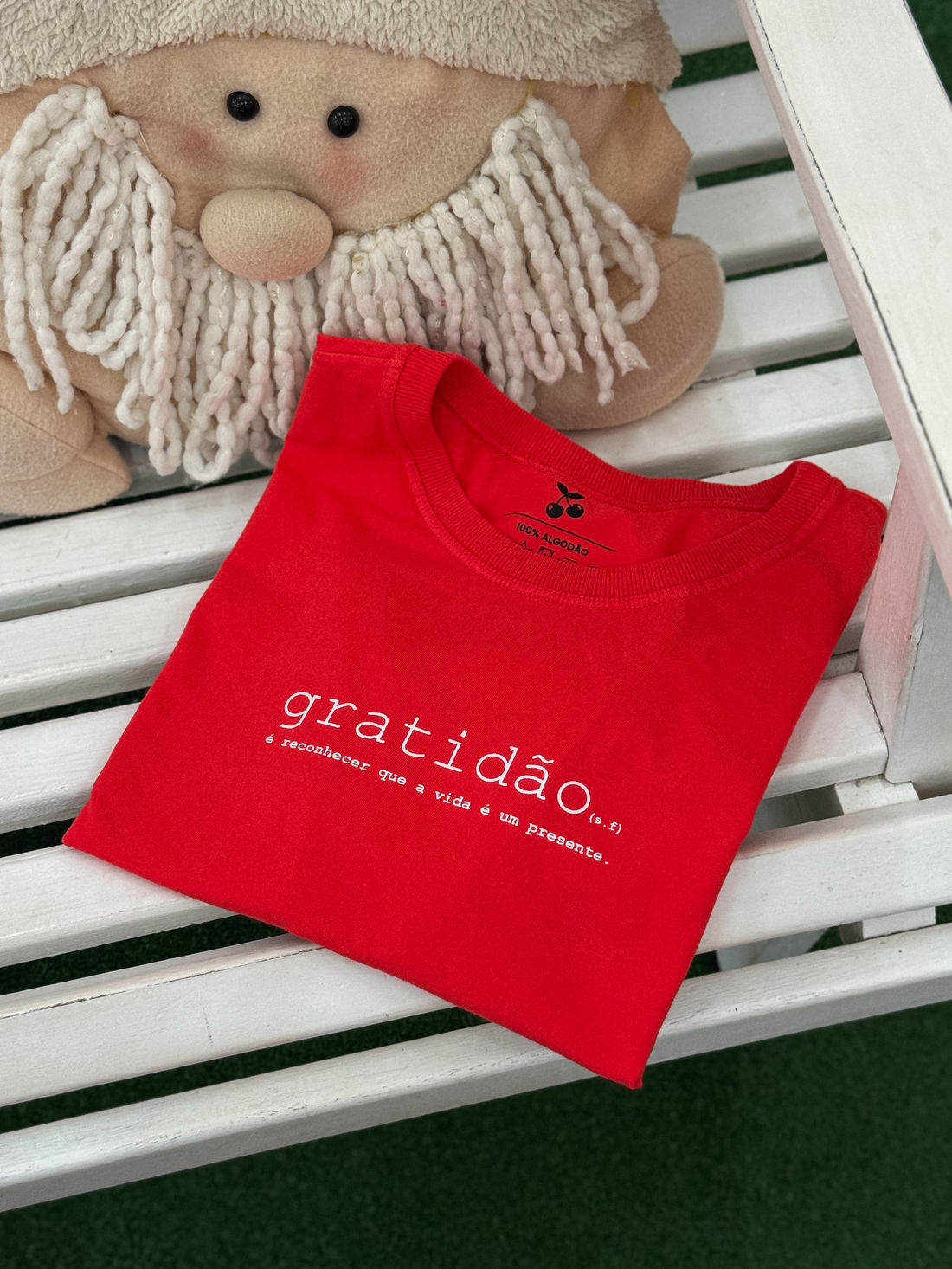 Tshirt Premium - Gratidão - Vermelha Tshirt Premium - Gratidão - Vermelha