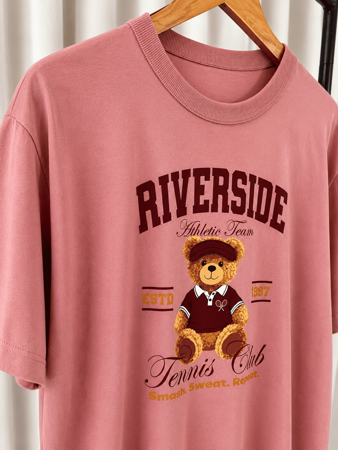 Tshirt Oversized - Riverside - Rosa Chá Tshirt Oversized - Riverside - Rosa Chá