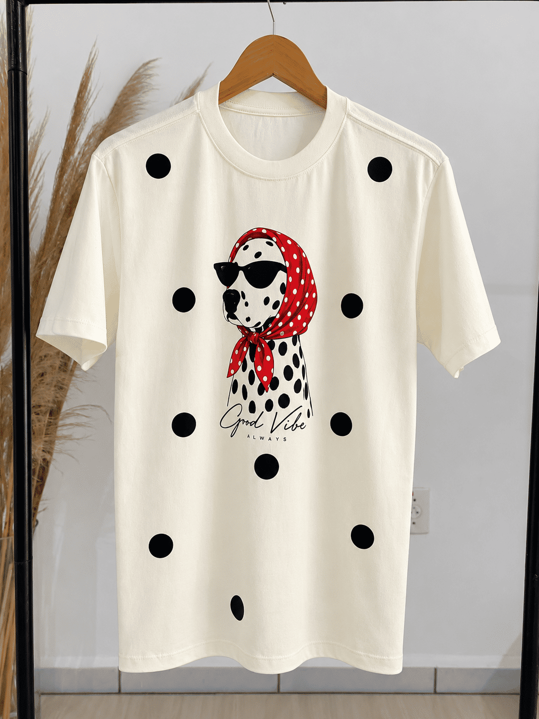 Camiseta Dalmata Poá - Branca Camiseta Dalmata Poá - Branca