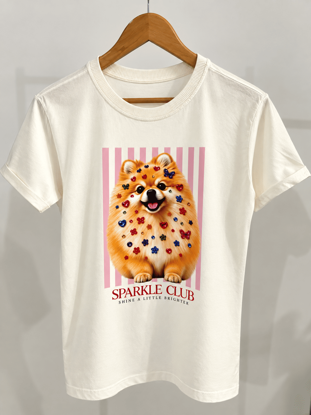 Tshirt Premium - Sparkler Club DTF - Off White Tshirt Premium - Sparkler Club DTF - Off White