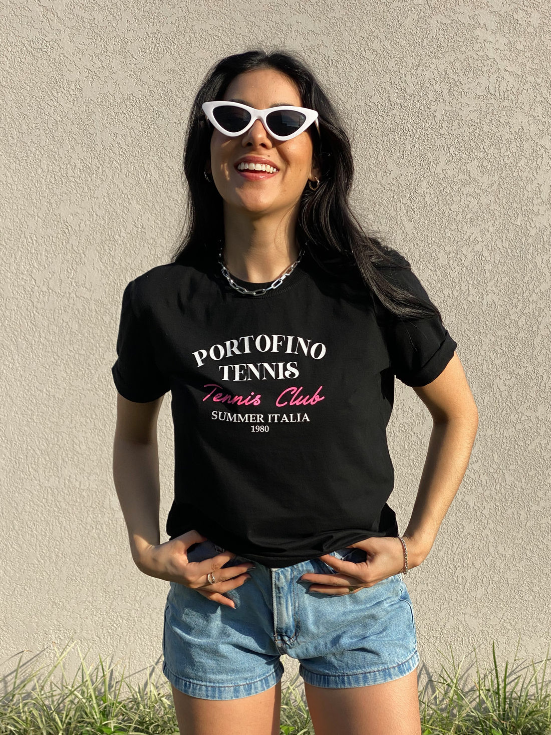 Tshirt Premium - Portofino - Preto Tshirt Premium - Portofino - Preto