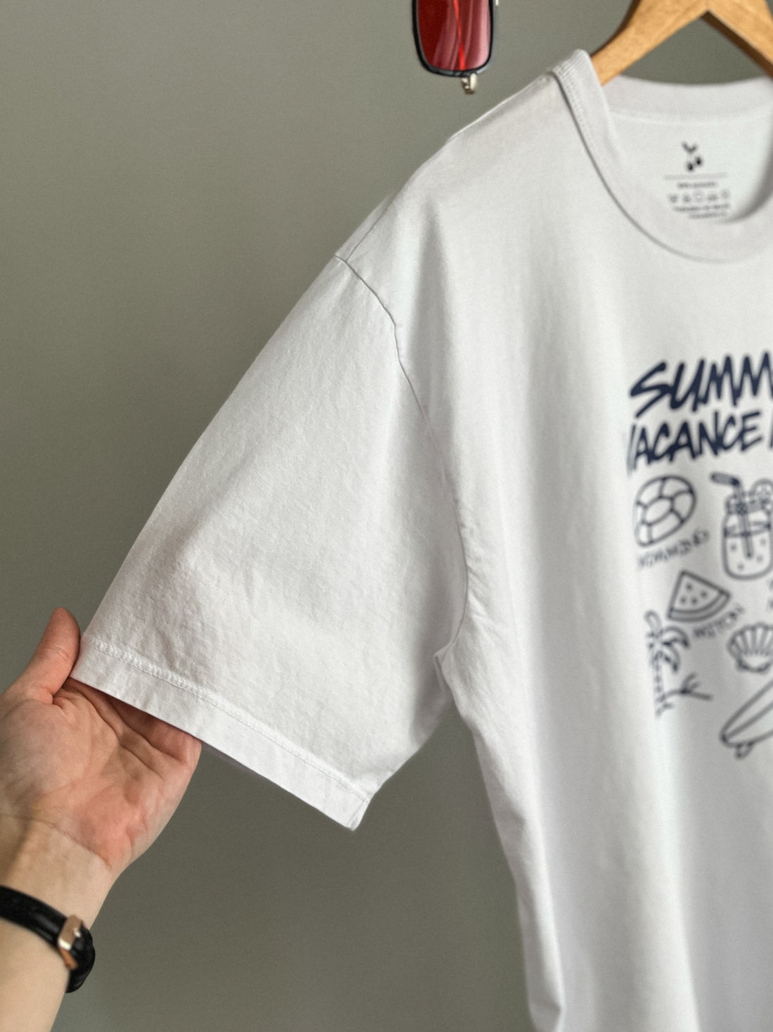 T-shirt Oversized - Summer Vacance - Branca T-shirt Oversized - Summer Vacance - Branca