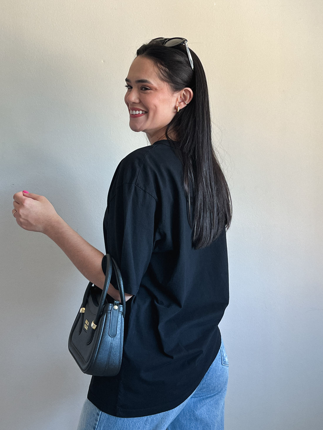 Tshirt Oversized - Life is - Preto Tshirt Oversized - Life is - Preto