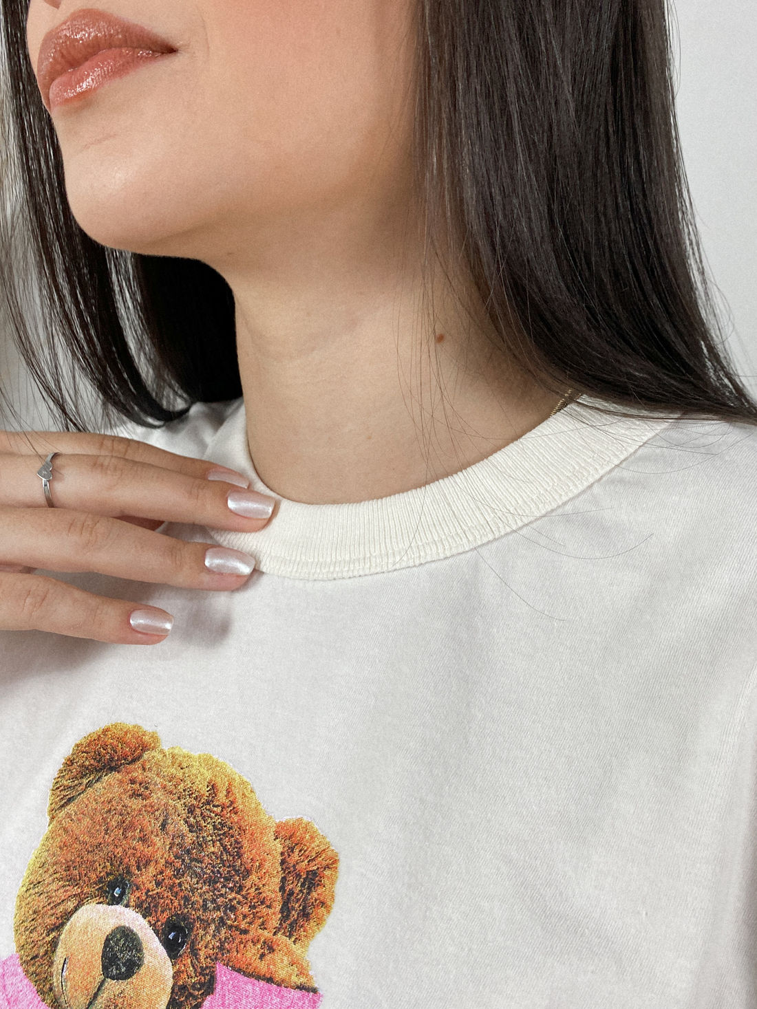 Tshirt Oversized - Teddy London - Branco Tshirt Oversized - Teddy London - Branco