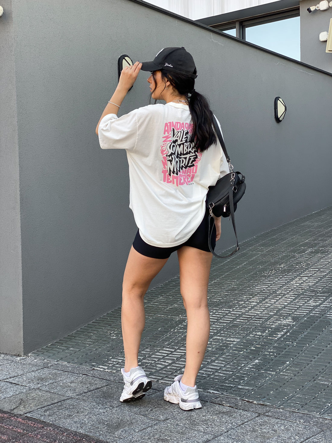 Tshirt Oversized - Salmos 23:4 - Off White