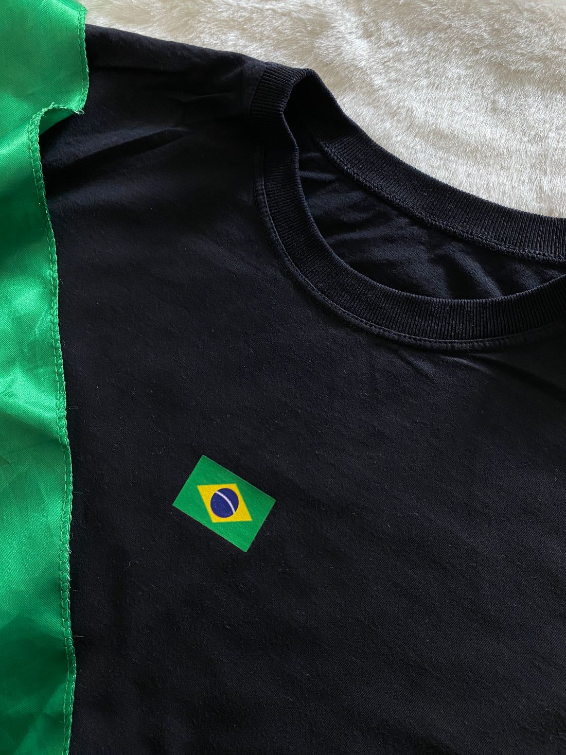 Tshirt Premium - Bandeira do Brasil - Preta Tshirt Premium - Bandeira do Brasil - Preta