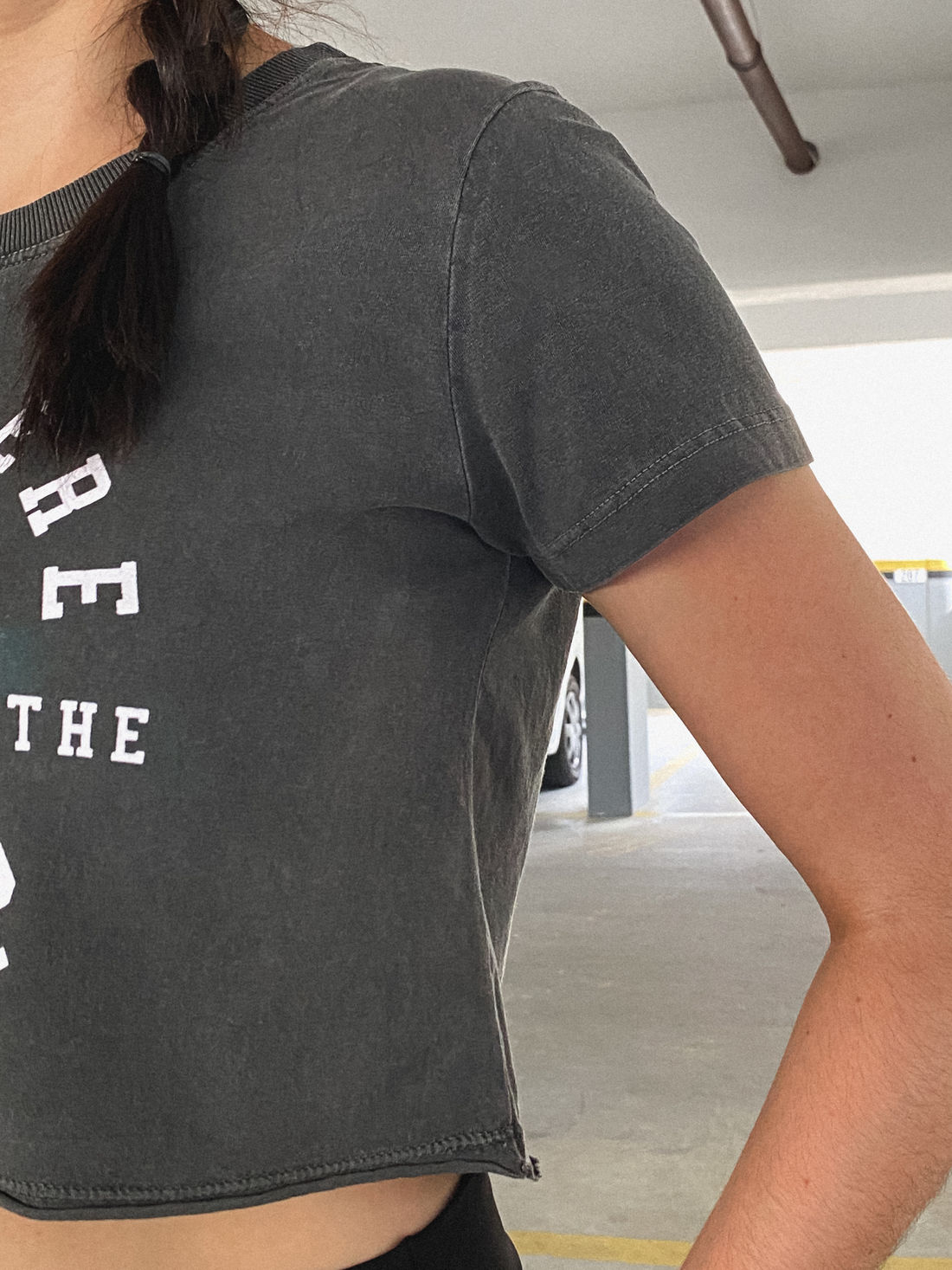 Cropped - Just Here for the pump - Cinza Estonado Cropped - Just Here for the pump - Cinza Estonado