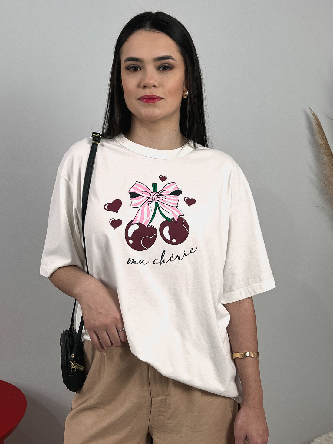 Tshirt Oversized - Ma Chérie - Off White Tshirt Oversized - Ma Chérie - Off White