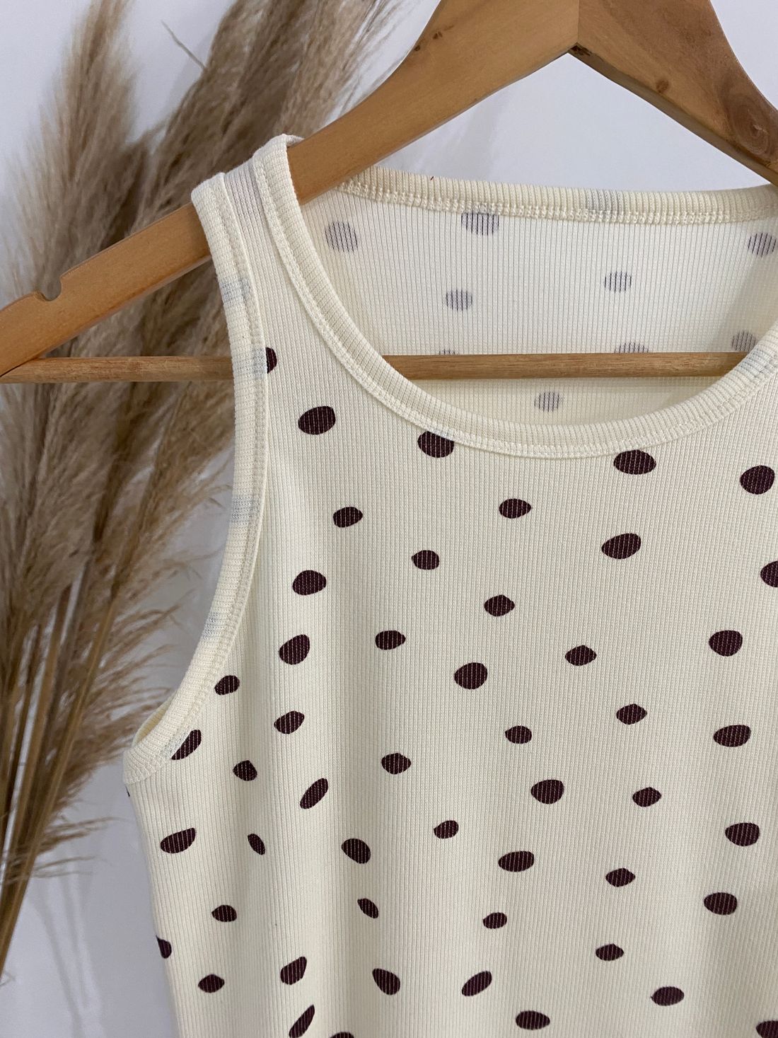 Regata Nadador Ayla - Off White com Poá