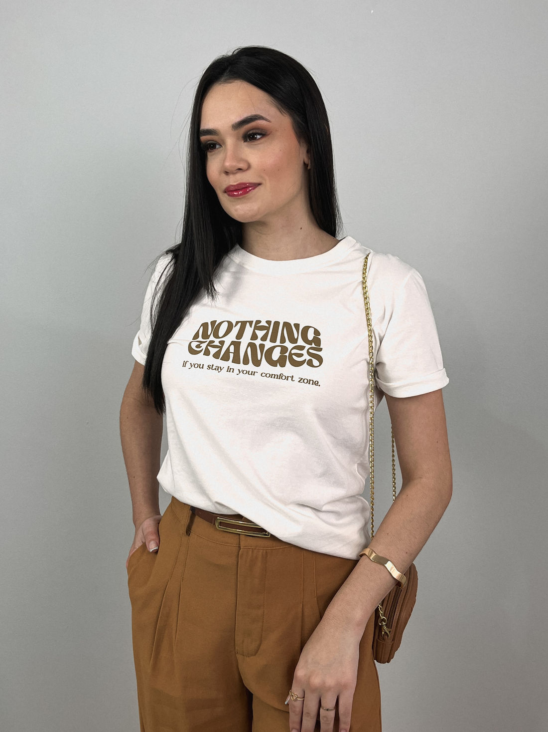 Tshirt Premium - Nothing Changes - Off White Tshirt Premium - Nothing Changes - Off White