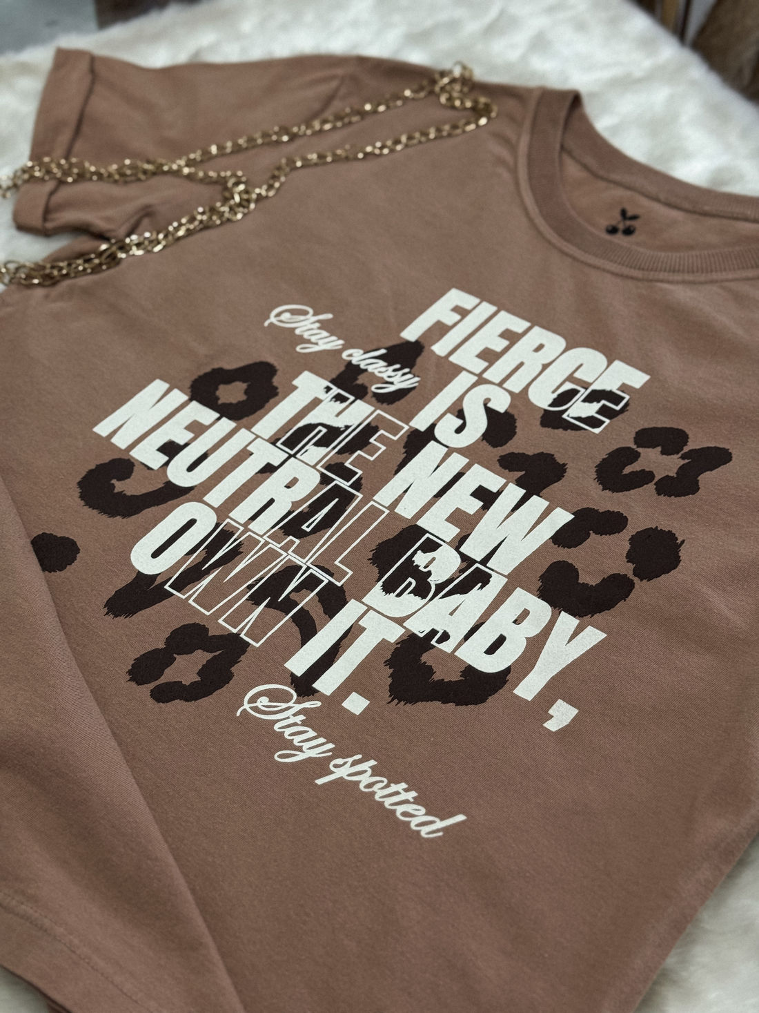 Tshirt Premium - Cow - Marrom Claro Tshirt Premium - Cow - Marrom Claro