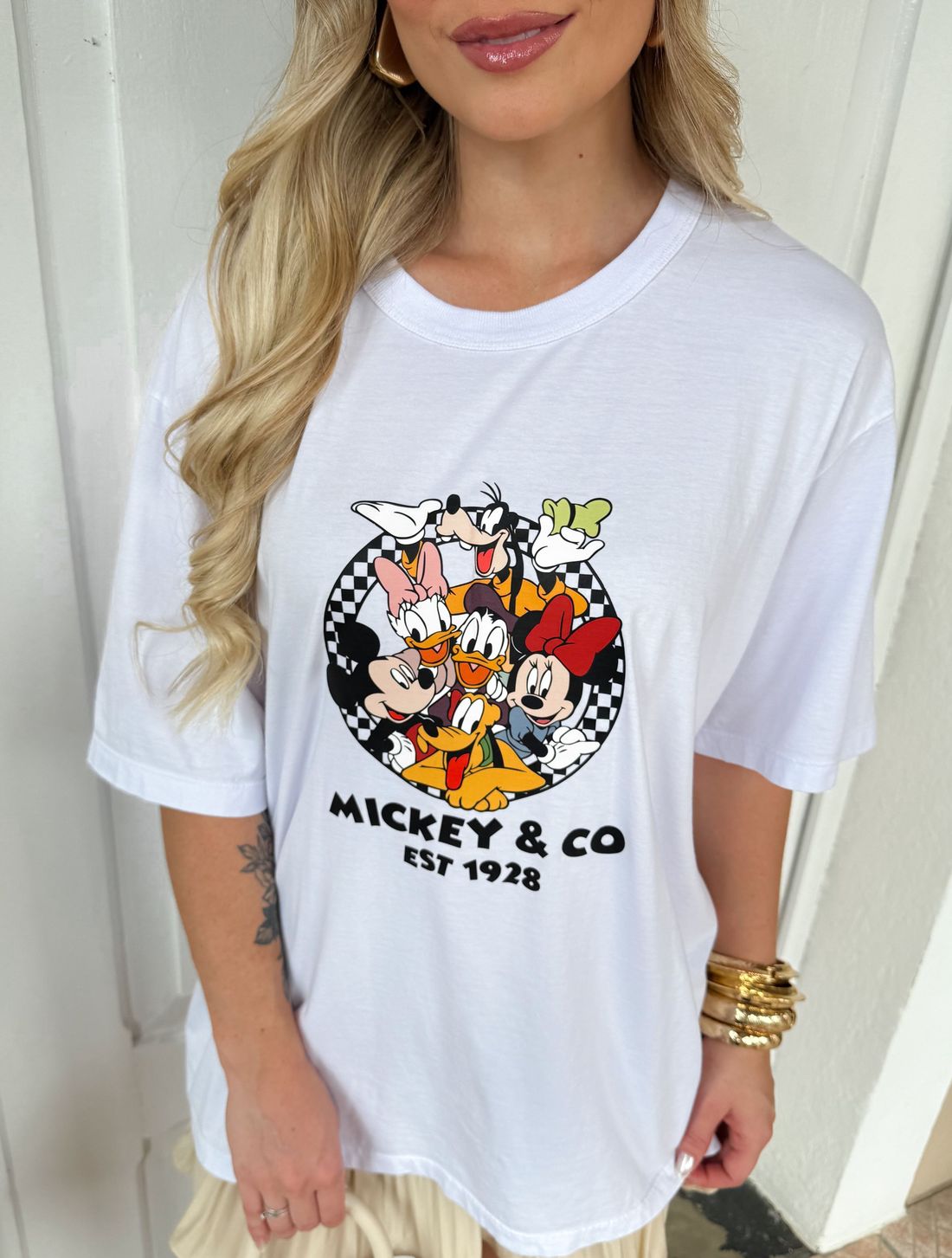 T-shirt Oversized - Mickey CO - Branca T-shirt Oversized - Mickey CO - Branca