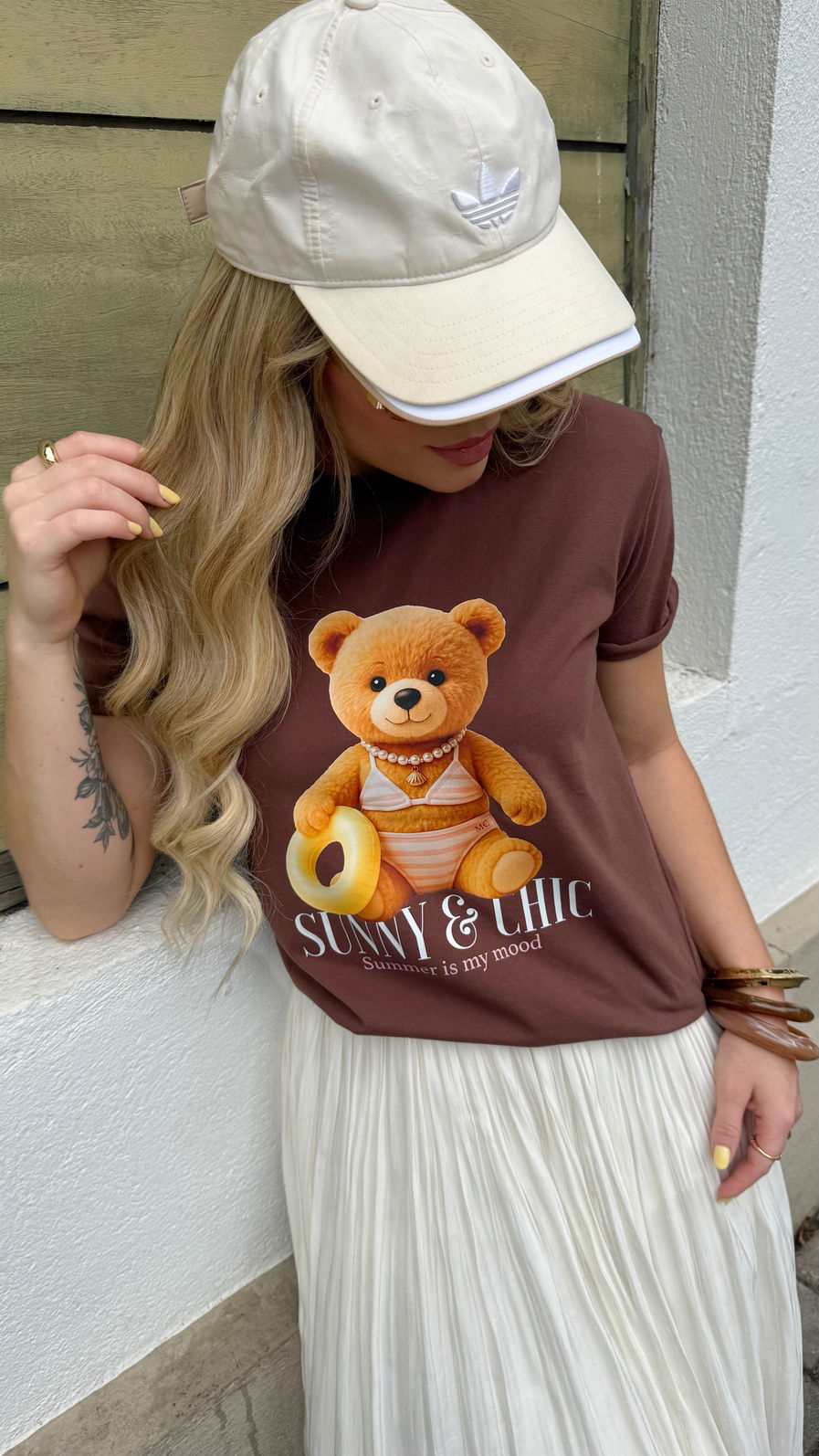 Tshirt Premium - Teddy Sunny DTF - Marrom Tshirt Premium - Teddy Sunny DTF - Marrom