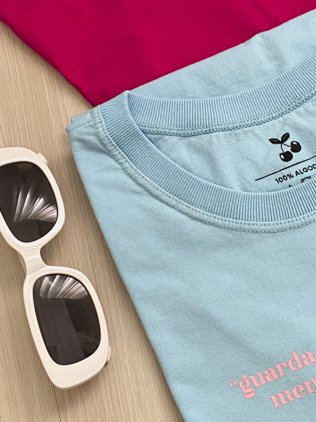 Tshirt Premium - Guarda-me Senhor - Azul Bebê Tshirt Premium - Guarda-me Senhor - Azul Bebê