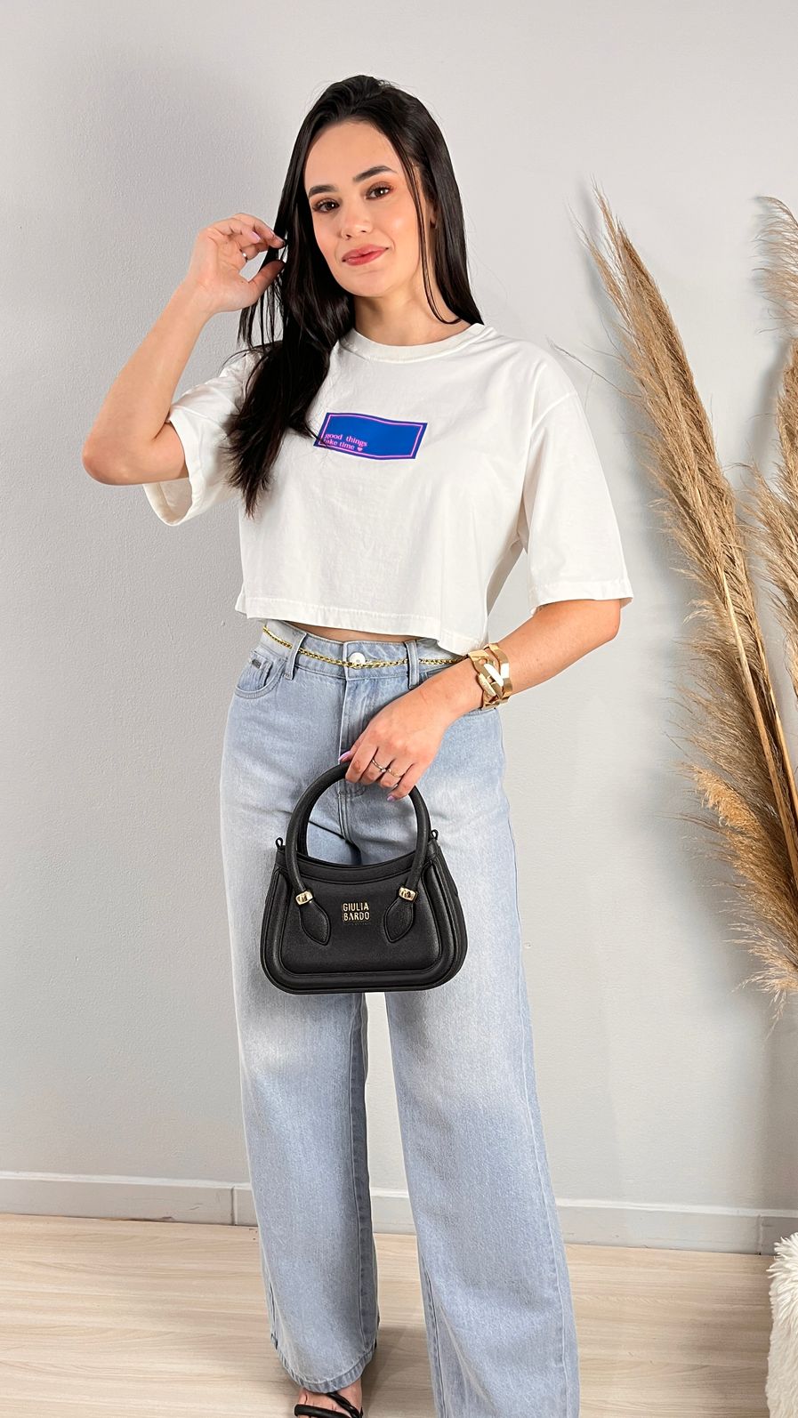 Cropped Oversized - Good Things - Off White Cropped Oversized - Good Things - Off White