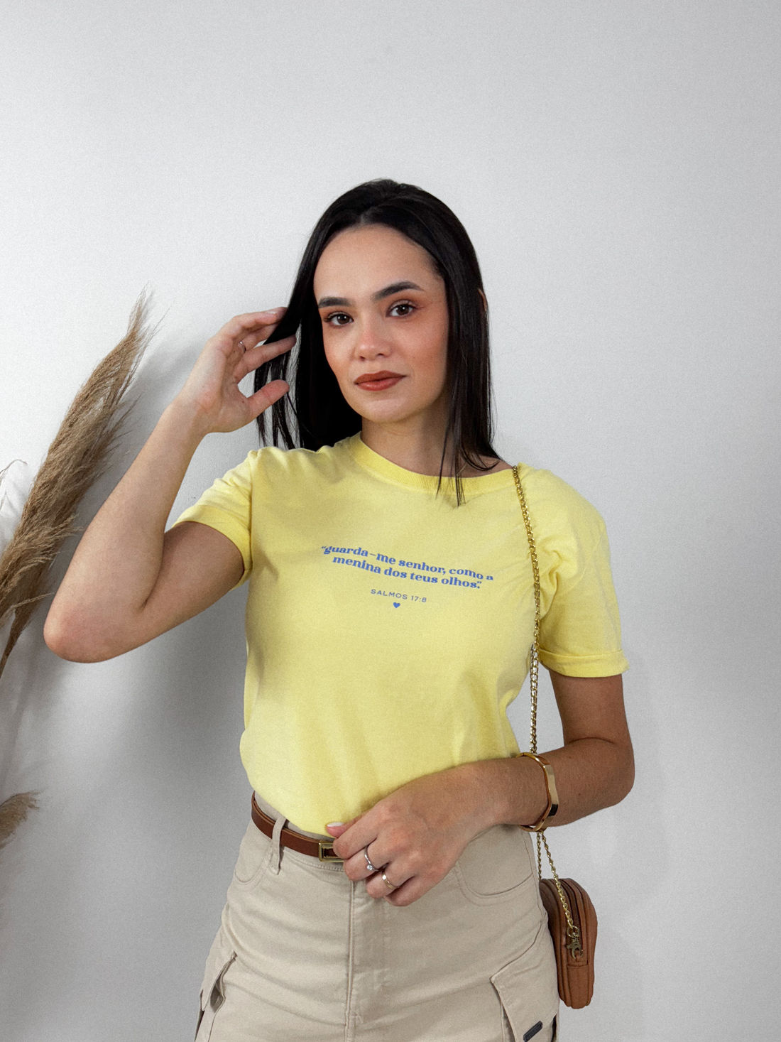 Tshirt Premium - Guarda-me Senhor - Amarela Tshirt Premium - Guarda-me Senhor - Amarela