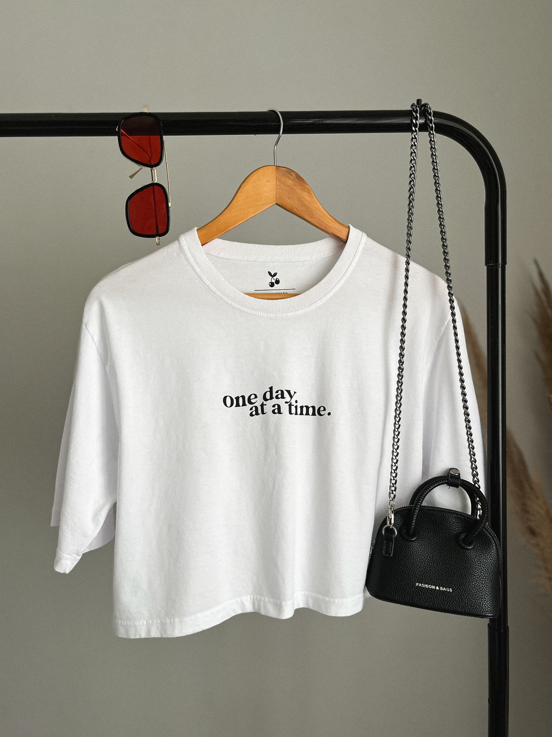 Cropped Oversized - One Day - Branca Cropped Oversized - One Day - Branca