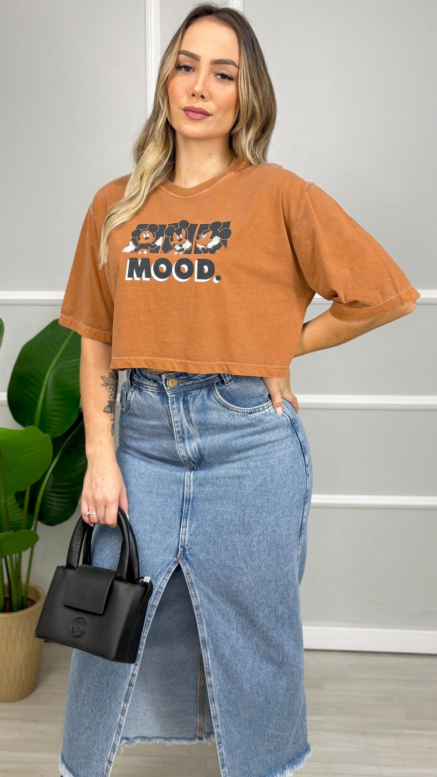 Cropped Oversized - Mood - Ocre