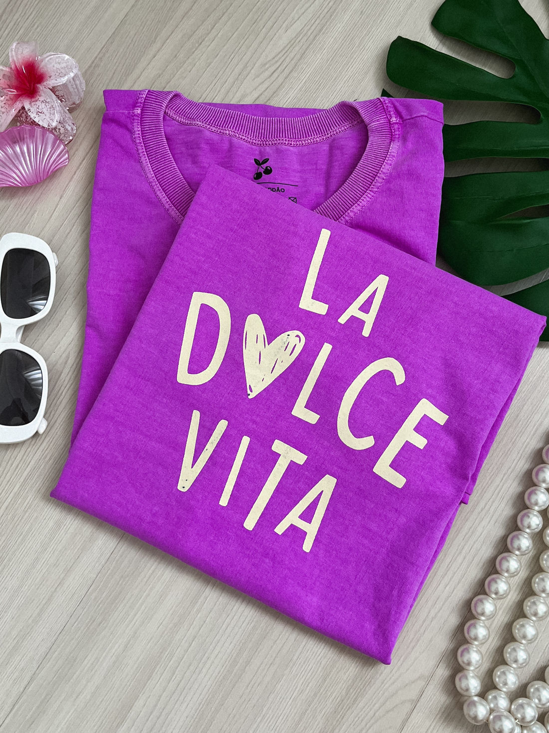 Tshirt Premium - La Dolce Vita - Fuccia Tshirt Premium - La Dolce Vita - Fuccia