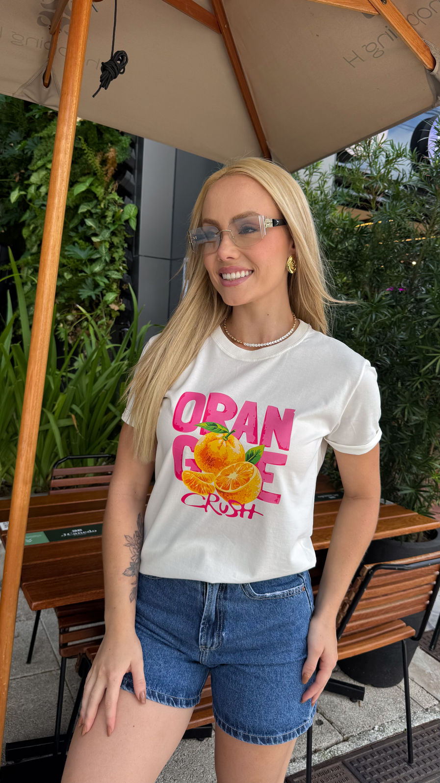 Tshirt Premium - Orange - Off White Tshirt Premium - Orange - Off White