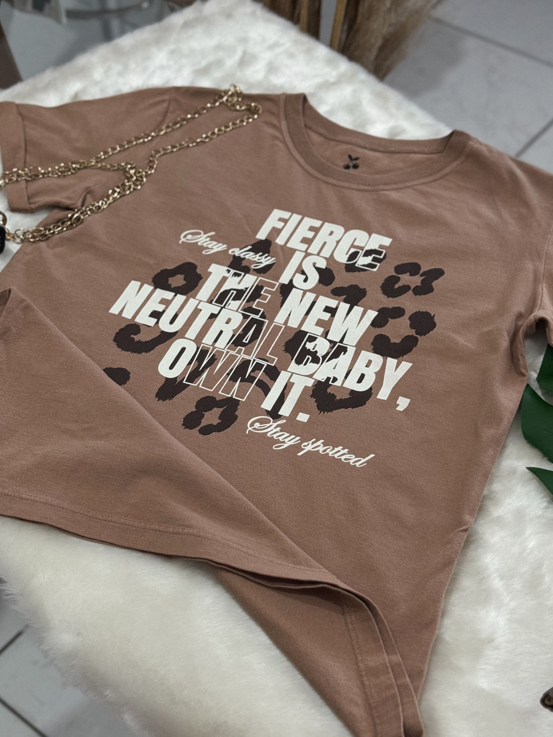 Tshirt Premium - Cow - Marrom Claro Tshirt Premium - Cow - Marrom Claro