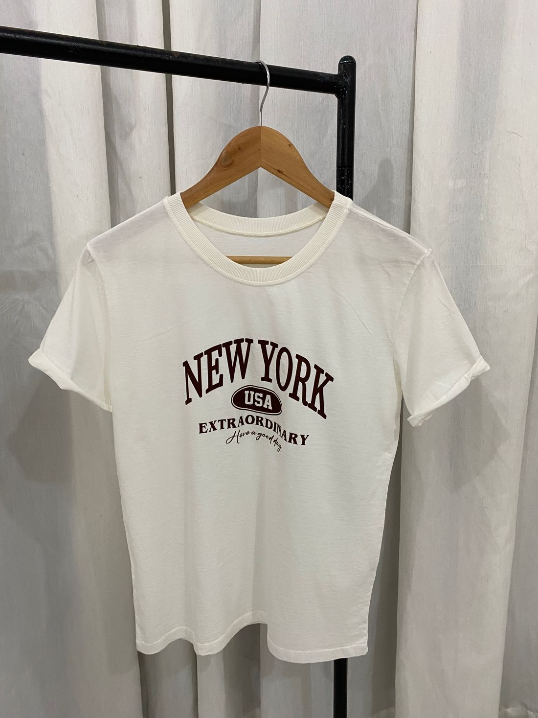 Tshirt Premium - New York DTF - Off White Tshirt Premium - New York DTF - Off White